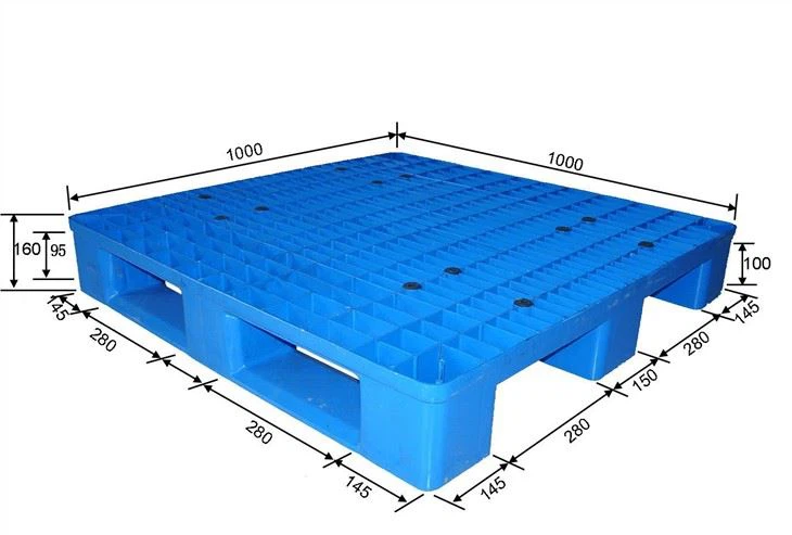 HDPE Pallet 3 Skids Euro Plastic Pallet